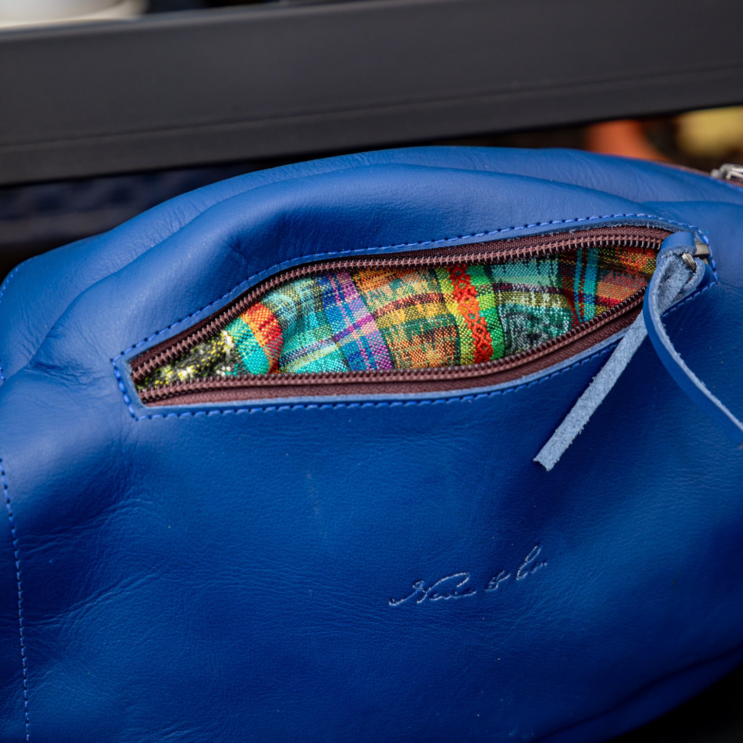 EL DON MANNY PACK - OOAK HUIPIL - COBALT - NO. 18060