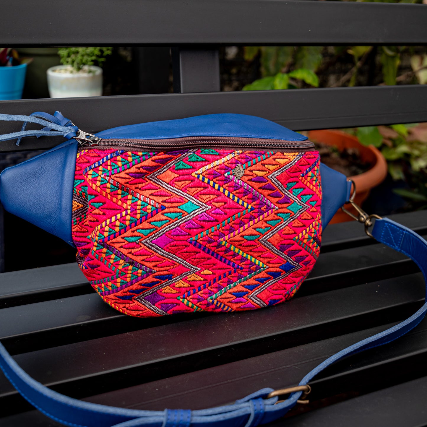 EL DON MANNY PACK - OOAK HUIPIL - COBALT - NO. 18060