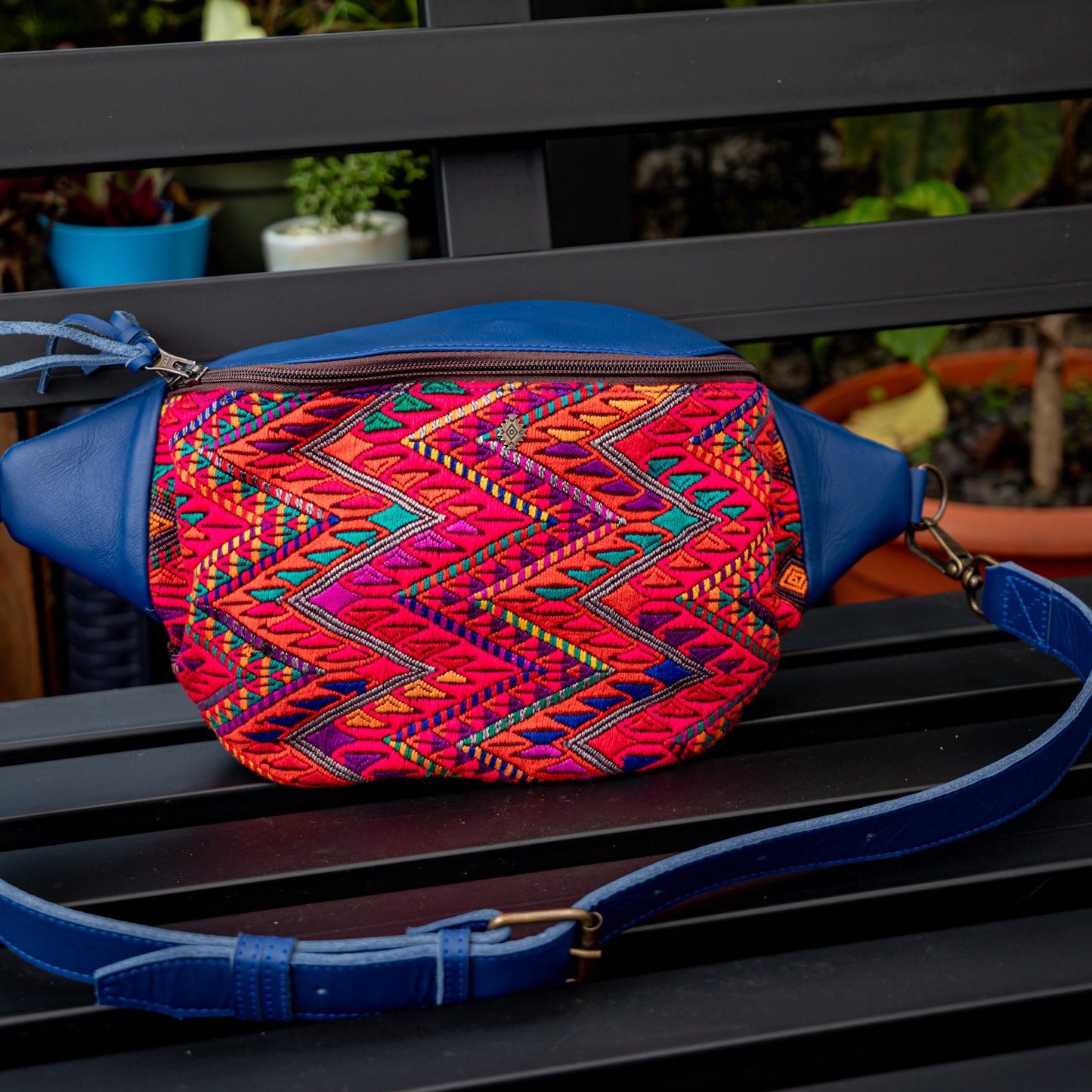 EL DON MANNY PACK - OOAK HUIPIL - COBALT - NO. 18060