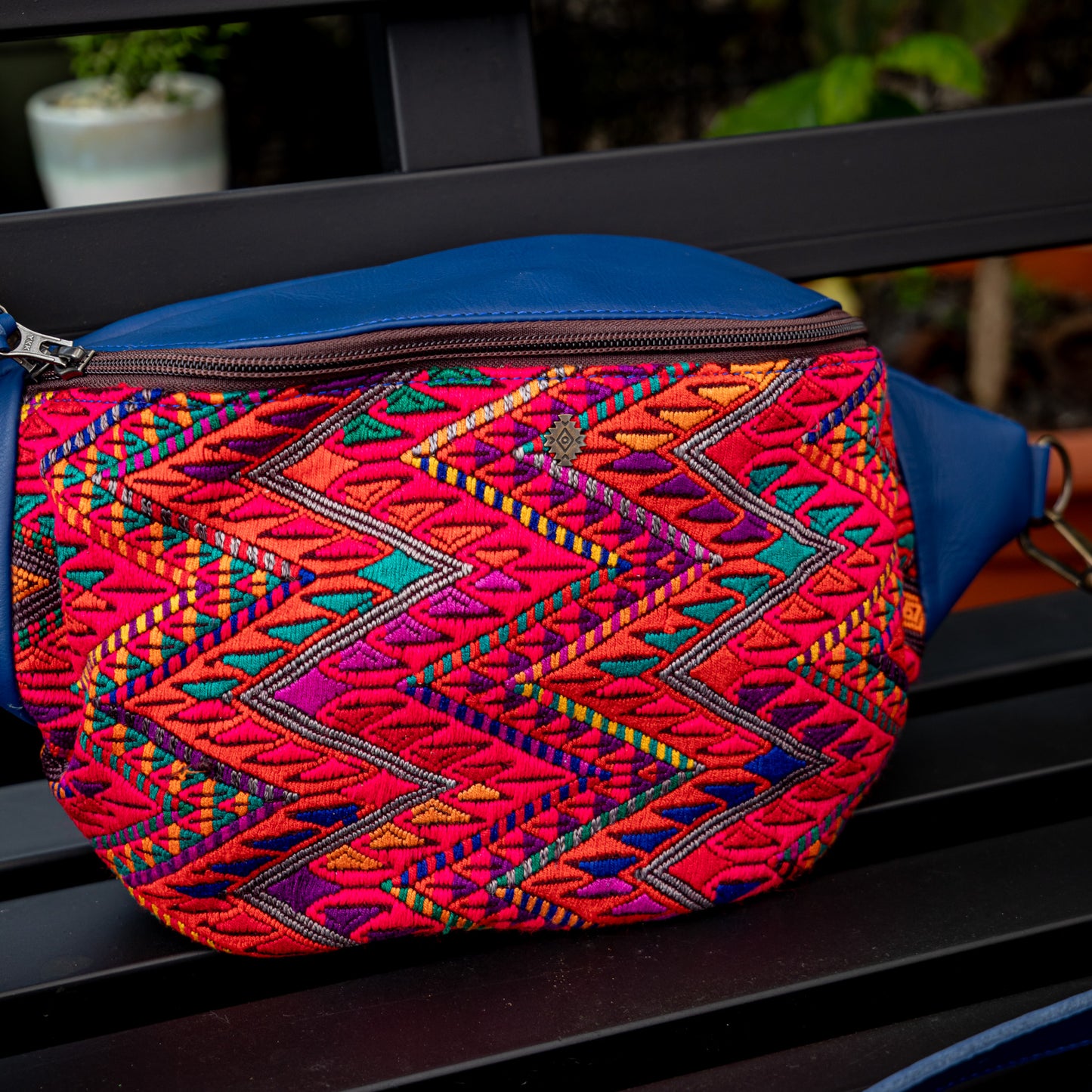 EL DON MANNY PACK - OOAK HUIPIL - COBALT - NO. 18060