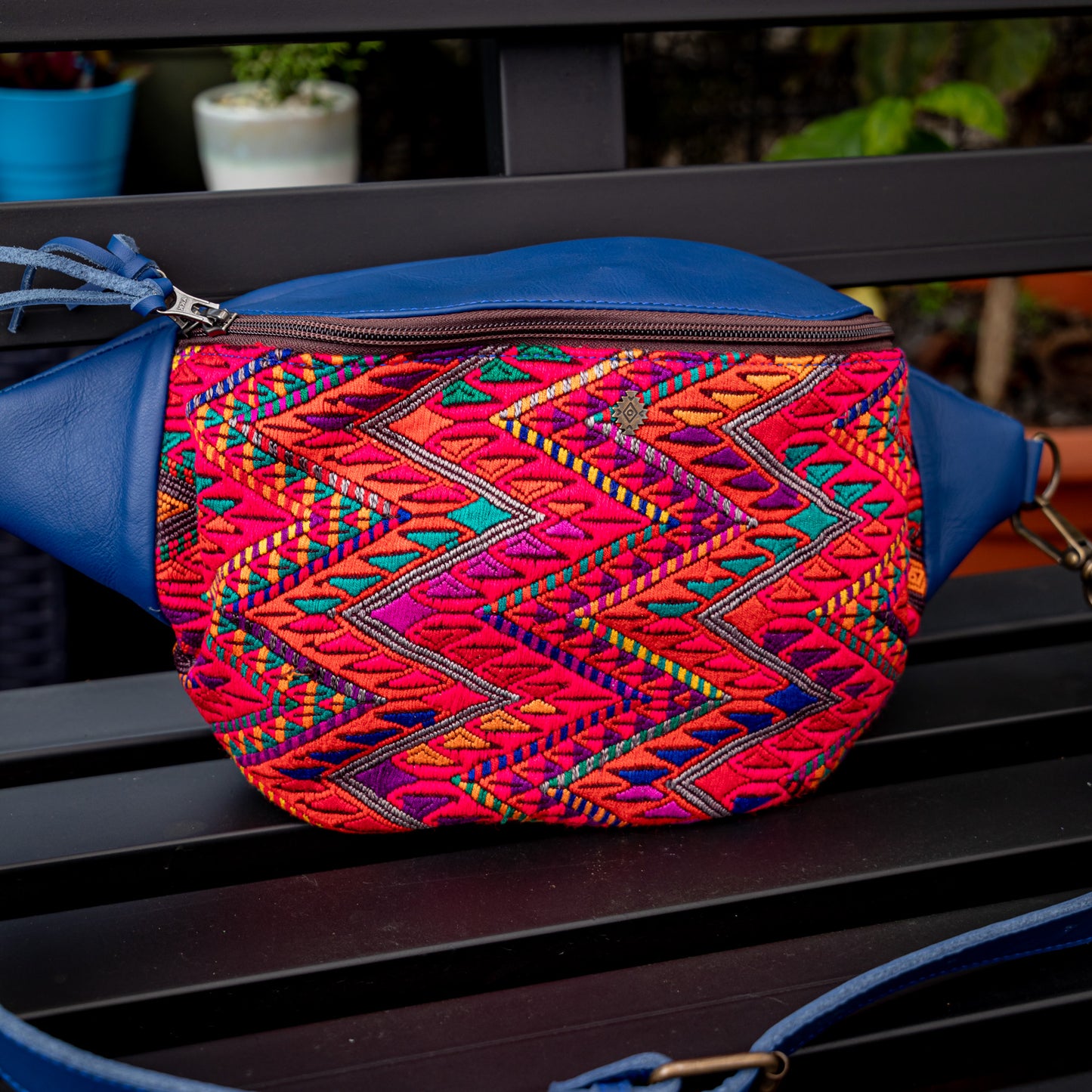 EL DON MANNY PACK - OOAK HUIPIL - COBALT - NO. 18060