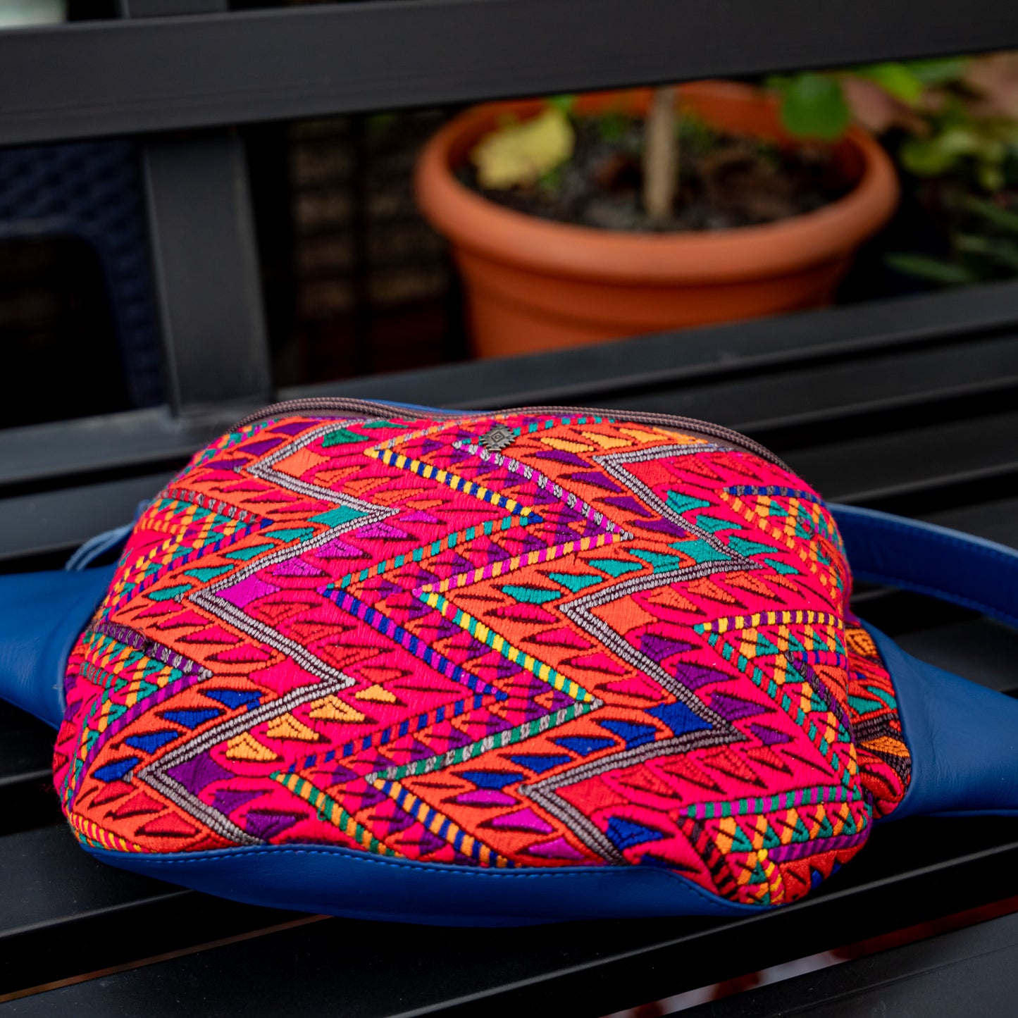 EL DON MANNY PACK - OOAK HUIPIL - COBALT - NO. 18060