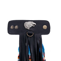 LAYERED TASSEL SET - EAGLE HEAD - BLACK
