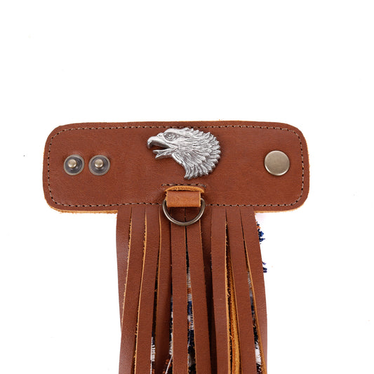 LAYERED TASSEL SET - EAGLE HEAD - CAFE
