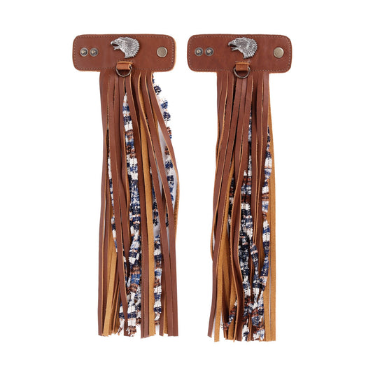 LAYERED TASSEL SET - EAGLE HEAD - CAFE