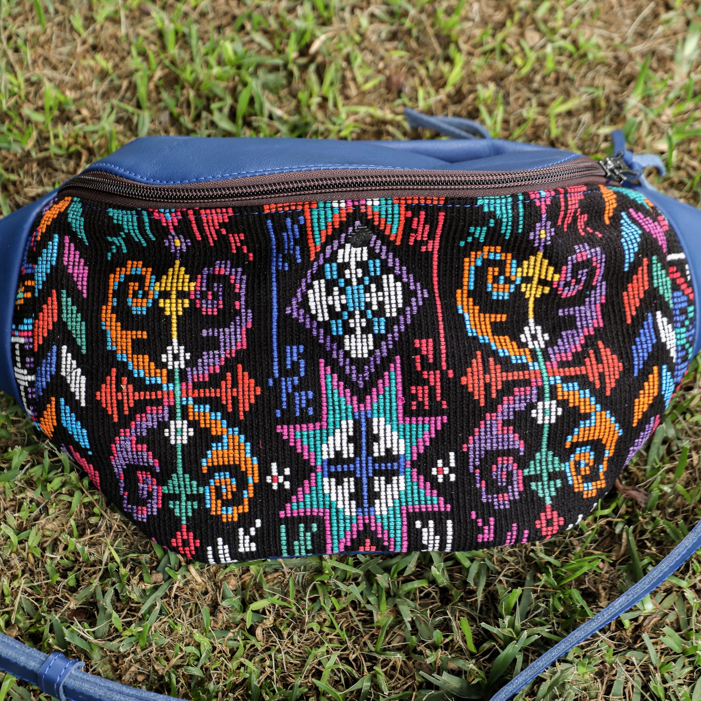 EL DON MANNY PACK - OOAK HUIPIL - COBALT - NO. 201047