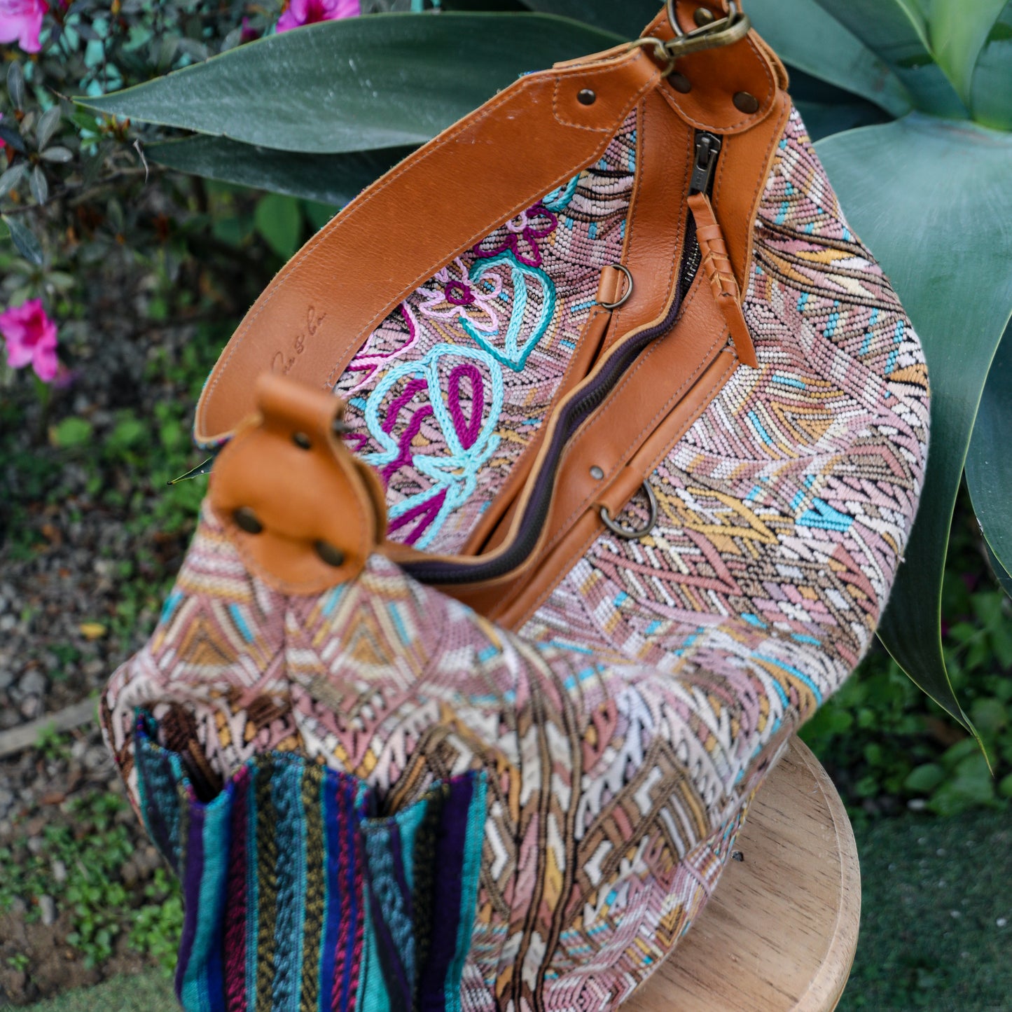 BEATRIZ CDB SET - EMBELLISHED NECKLINE - OOAK - BRANDY - NO. 19418