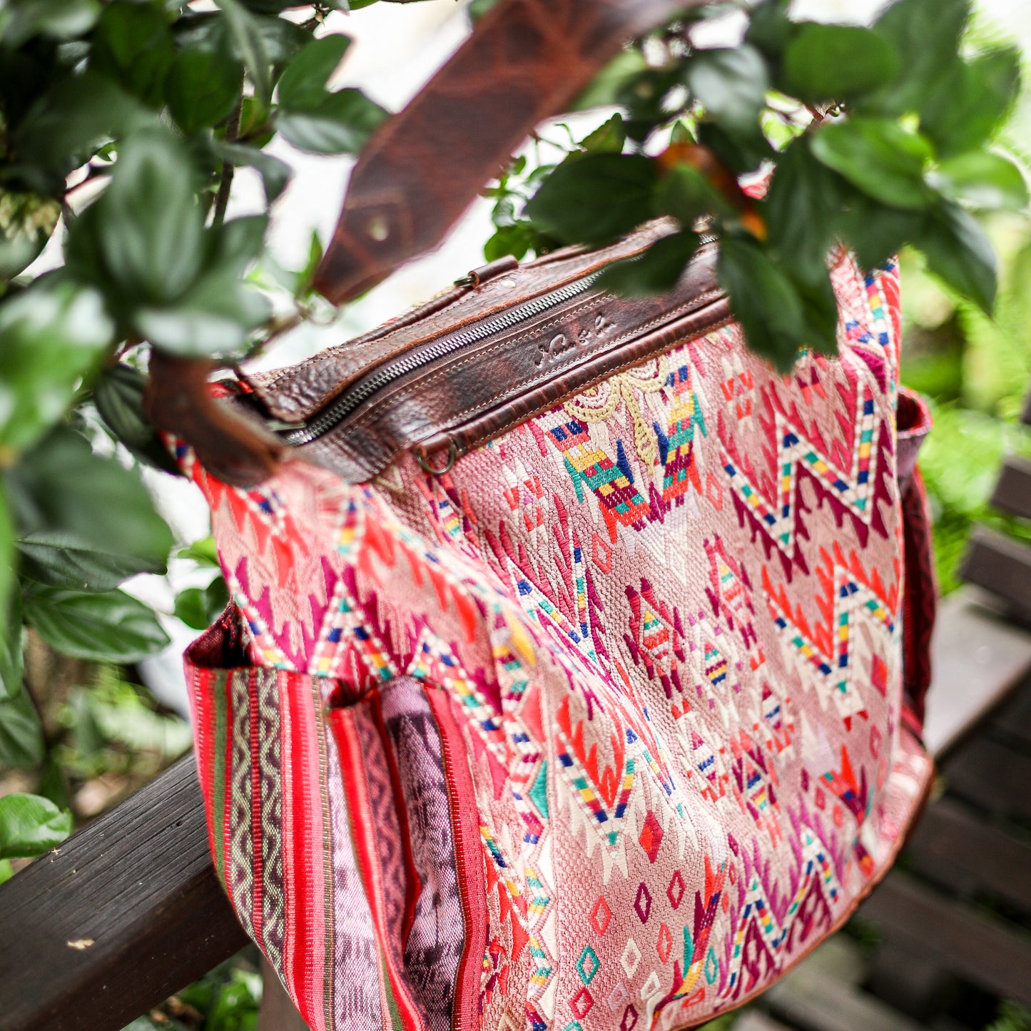 BEATRIZ CDB + DIAMANTE STRAP - OOAK HUIPIL - COPPER - NO. 18909