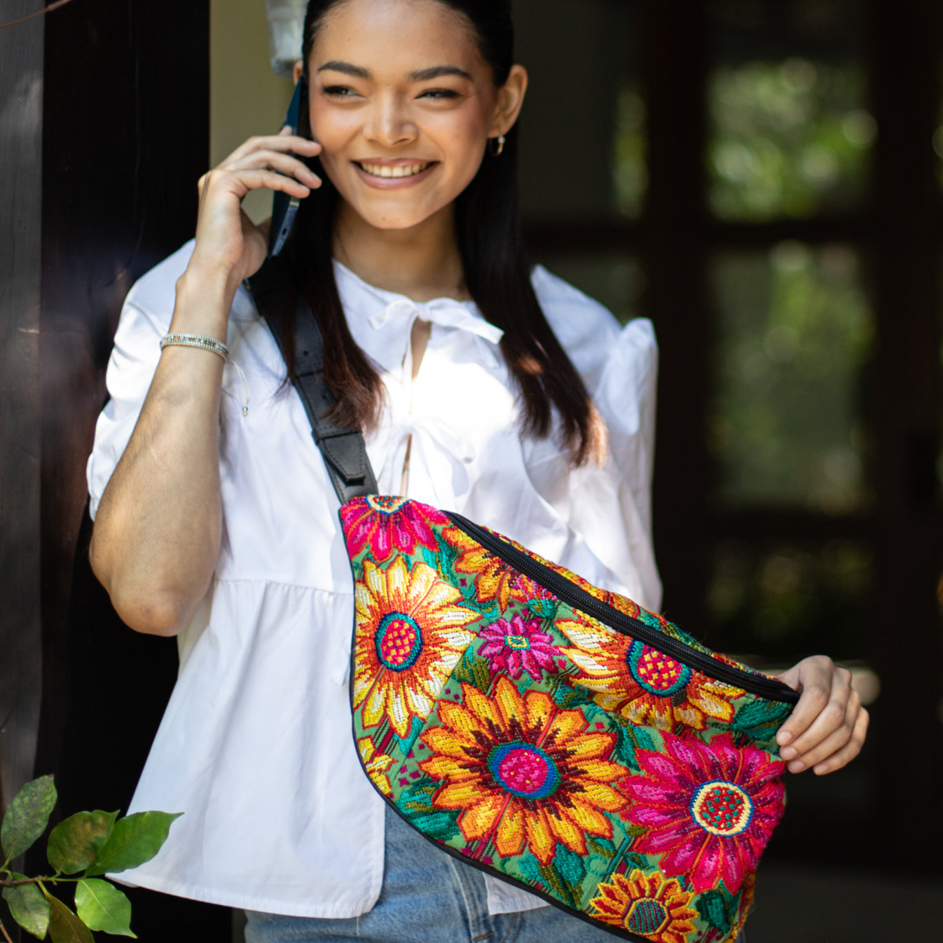 ETHAN BAG - OOAK HUIPIL - BLACK - NO. 18131