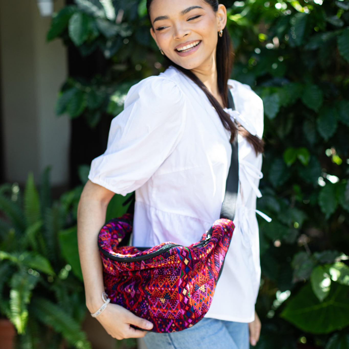 ETHAN BAG - OOAK HUIPIL - BLACK - NO. 18133