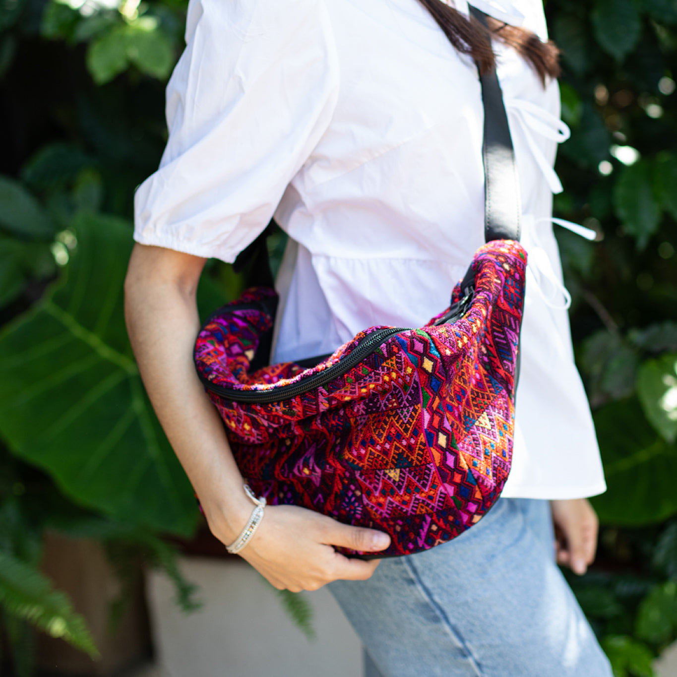 ETHAN BAG - OOAK HUIPIL - BLACK - NO. 18133