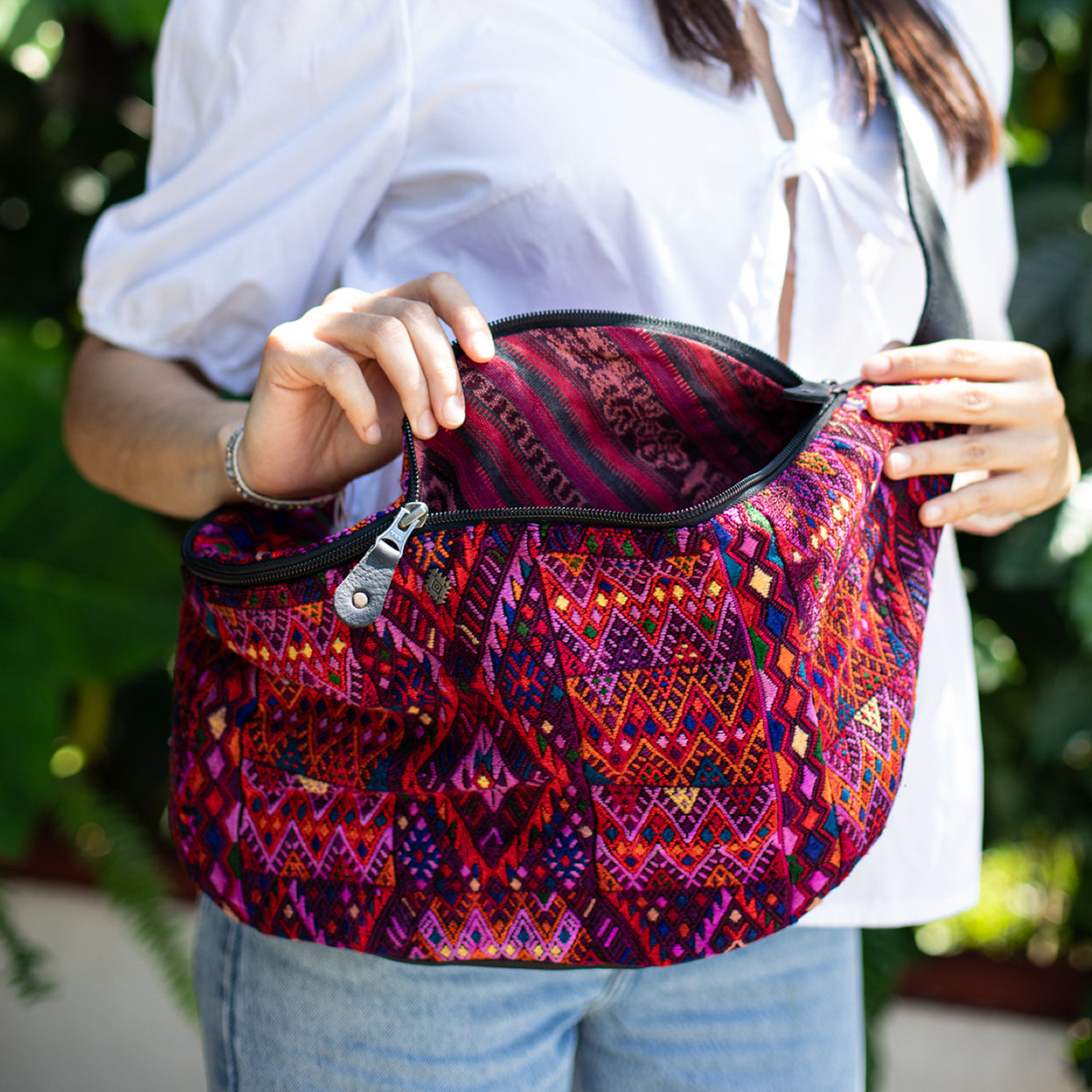 ETHAN BAG - OOAK HUIPIL - BLACK - NO. 18133