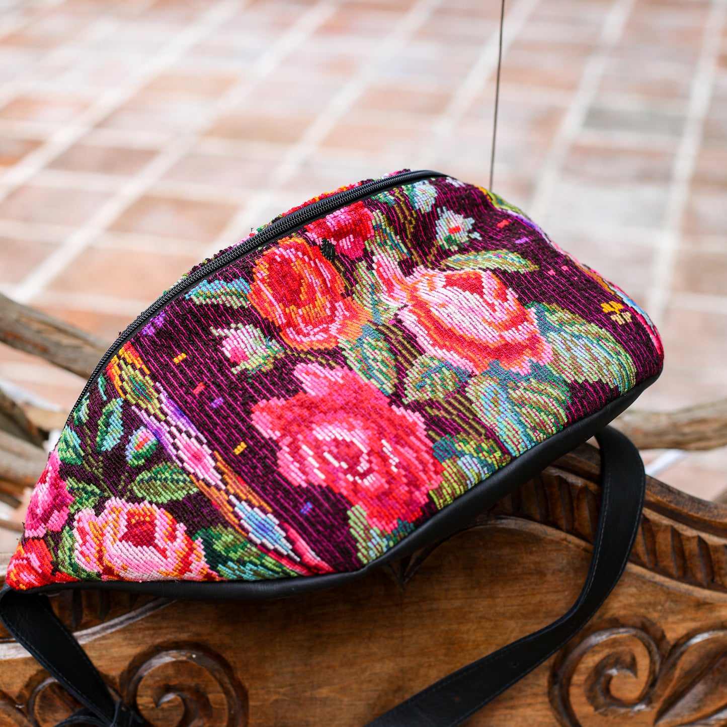 ETHAN BAG - OOAK HUIPIL - BLACK - NO. 200498