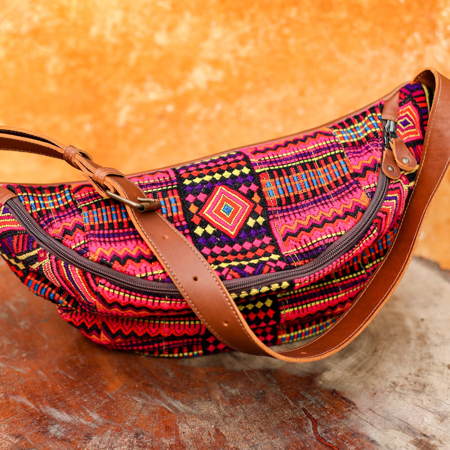 ETHAN BAG - OOAK HUIPIL - CAFE - NO. 200489