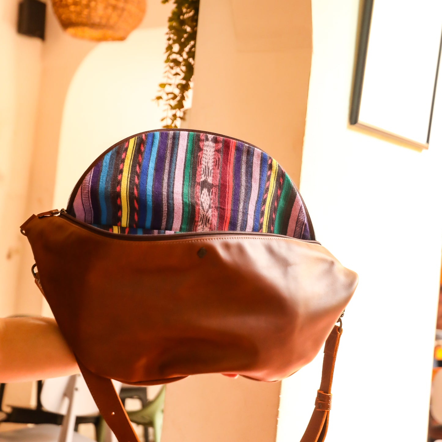 ETHAN BAG 2.0 - FULL LEATHER - CAFE
