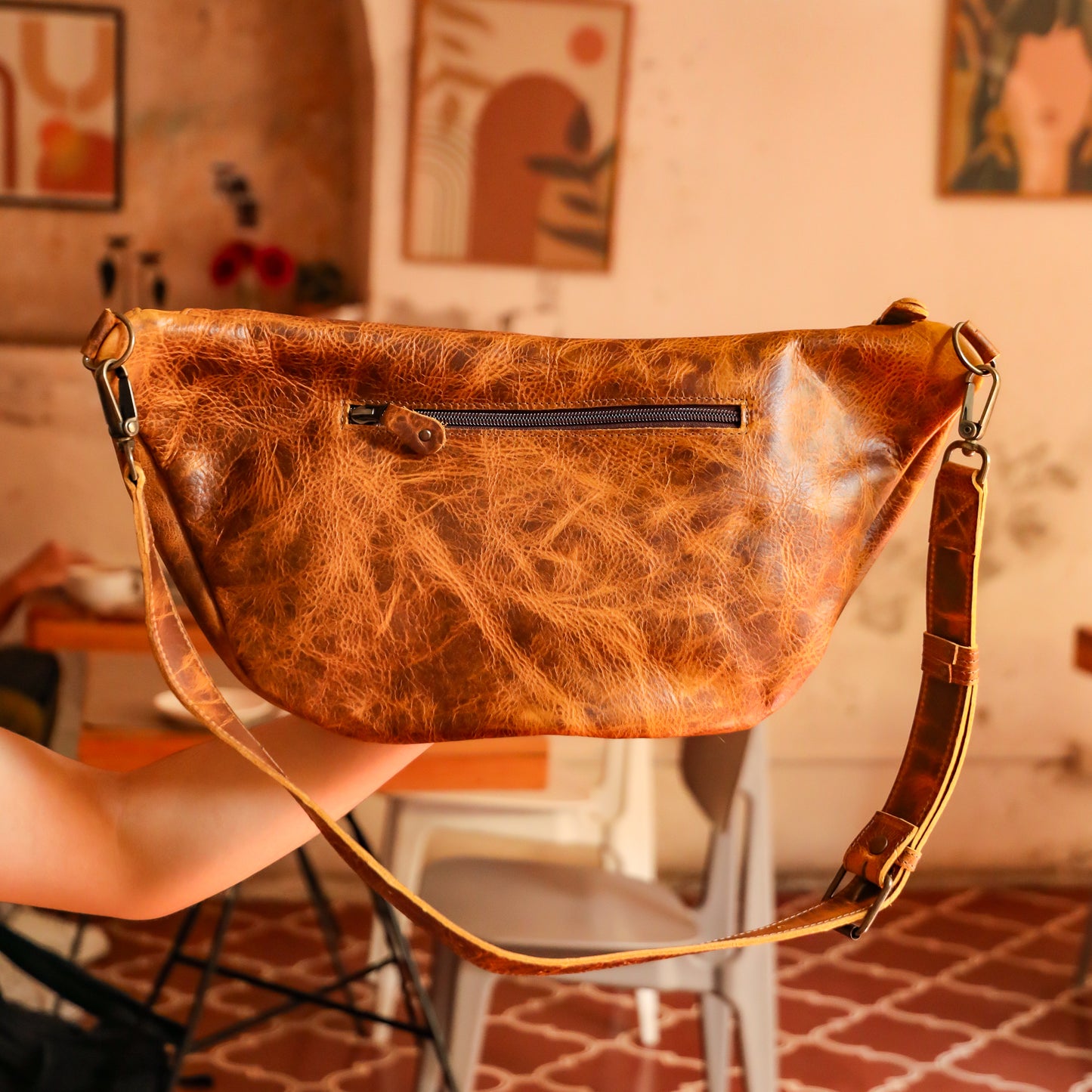 ETHAN BAG 2.0 - FULL LEATHER - WRANGLER