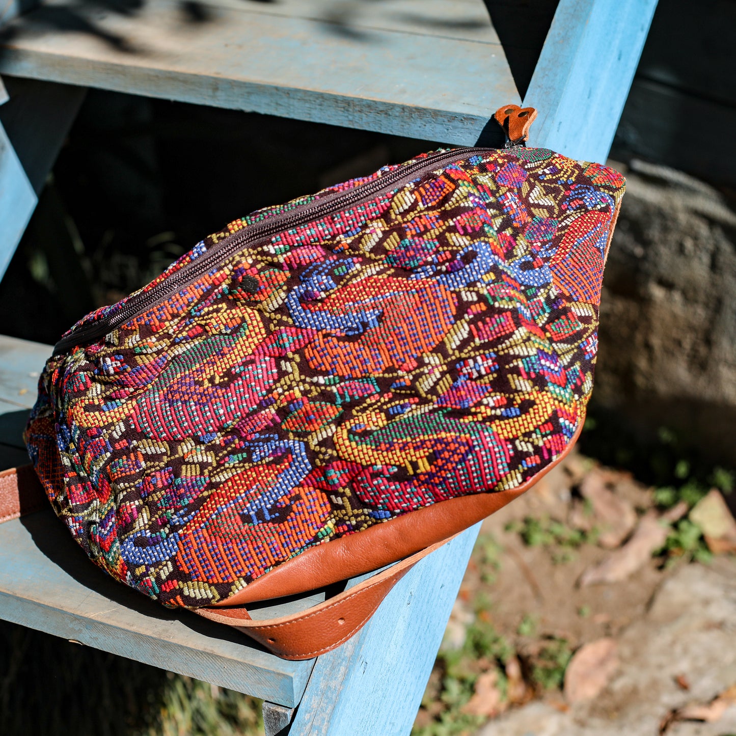 ETHAN BAG - OOAK HUIPIL - WHISKEY - NO. 19925