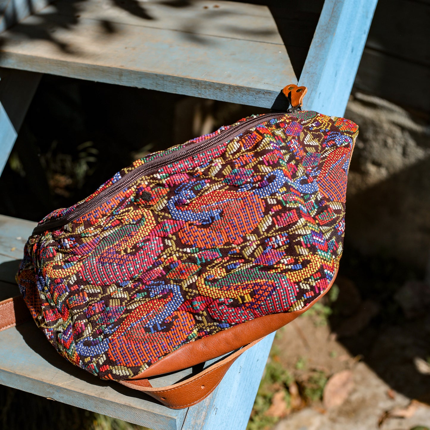 ETHAN BAG - OOAK HUIPIL - WHISKEY - NO. 19925