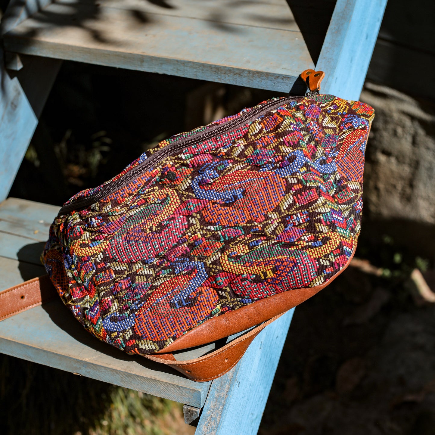ETHAN BAG - OOAK HUIPIL - WHISKEY - NO. 19925