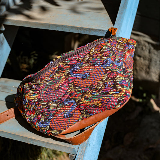 ETHAN BAG - OOAK HUIPIL - WHISKEY - NO. 19925