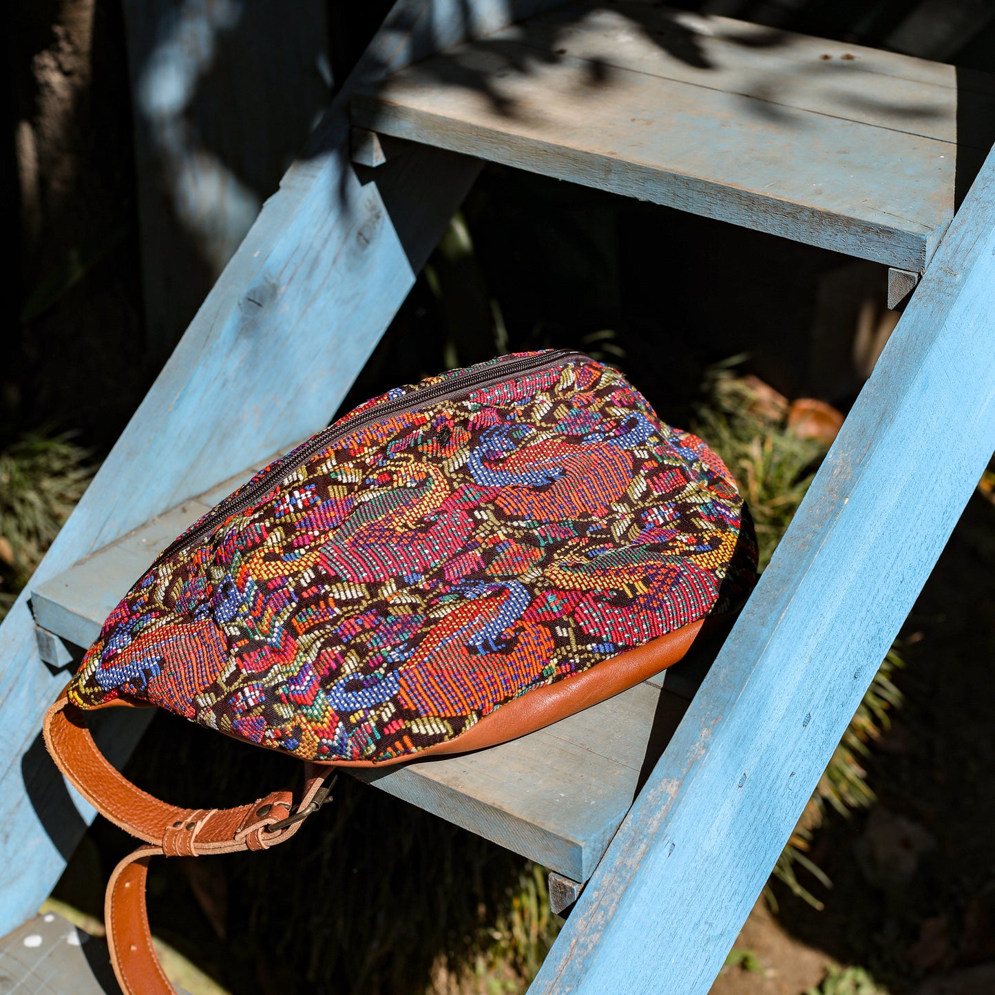 ETHAN BAG - OOAK HUIPIL - WHISKEY - NO. 19925