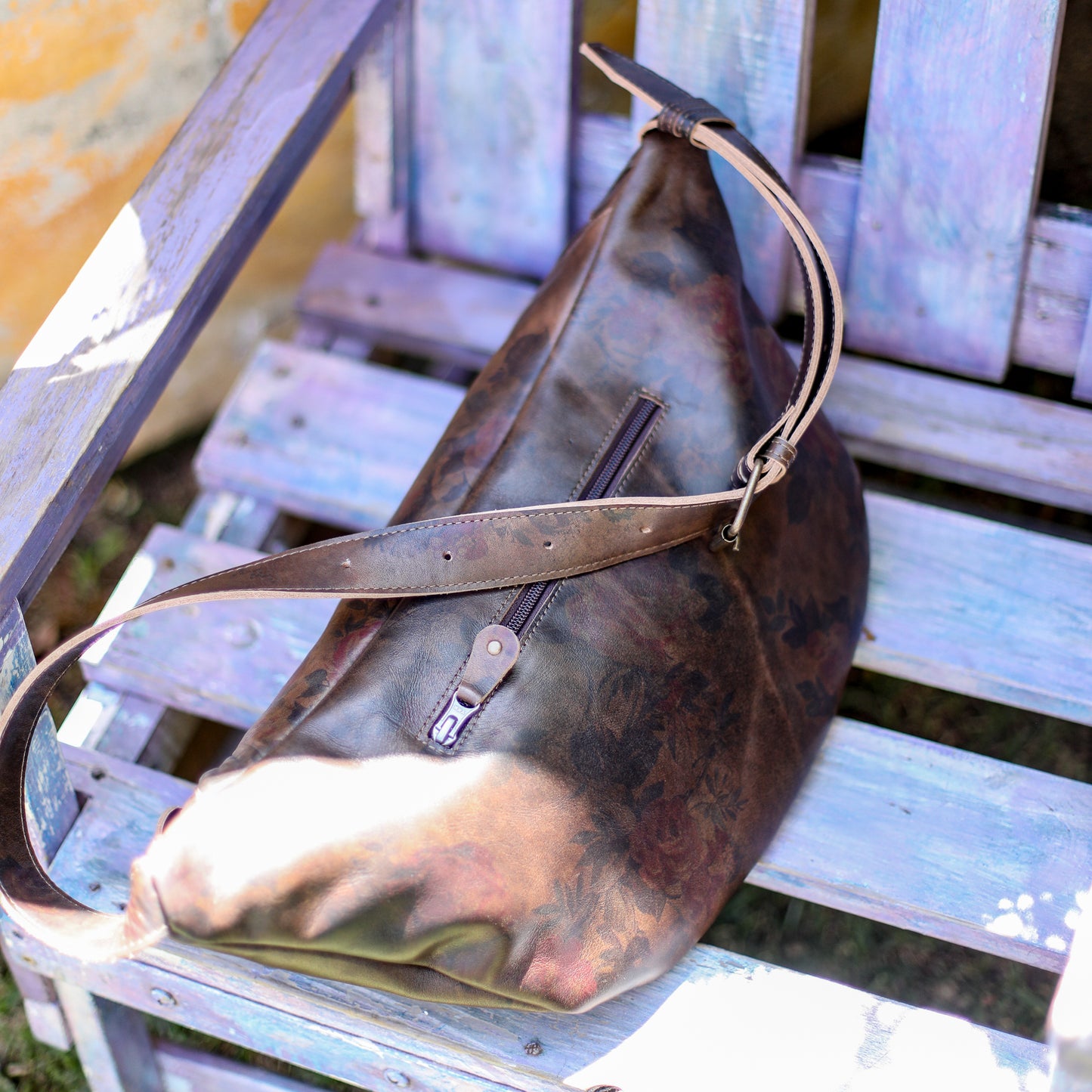 ETHAN BAG - FULL LEATHER - VINTAGE ROSE