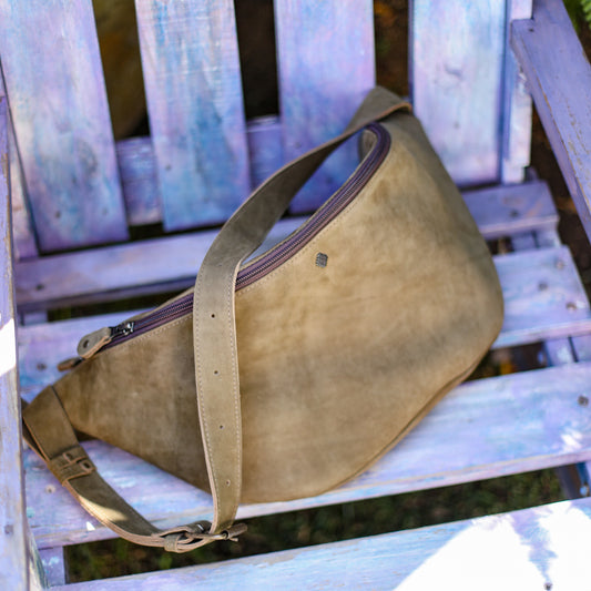 ETHAN BAG - FULL LEATHER - VERDE OLIVO