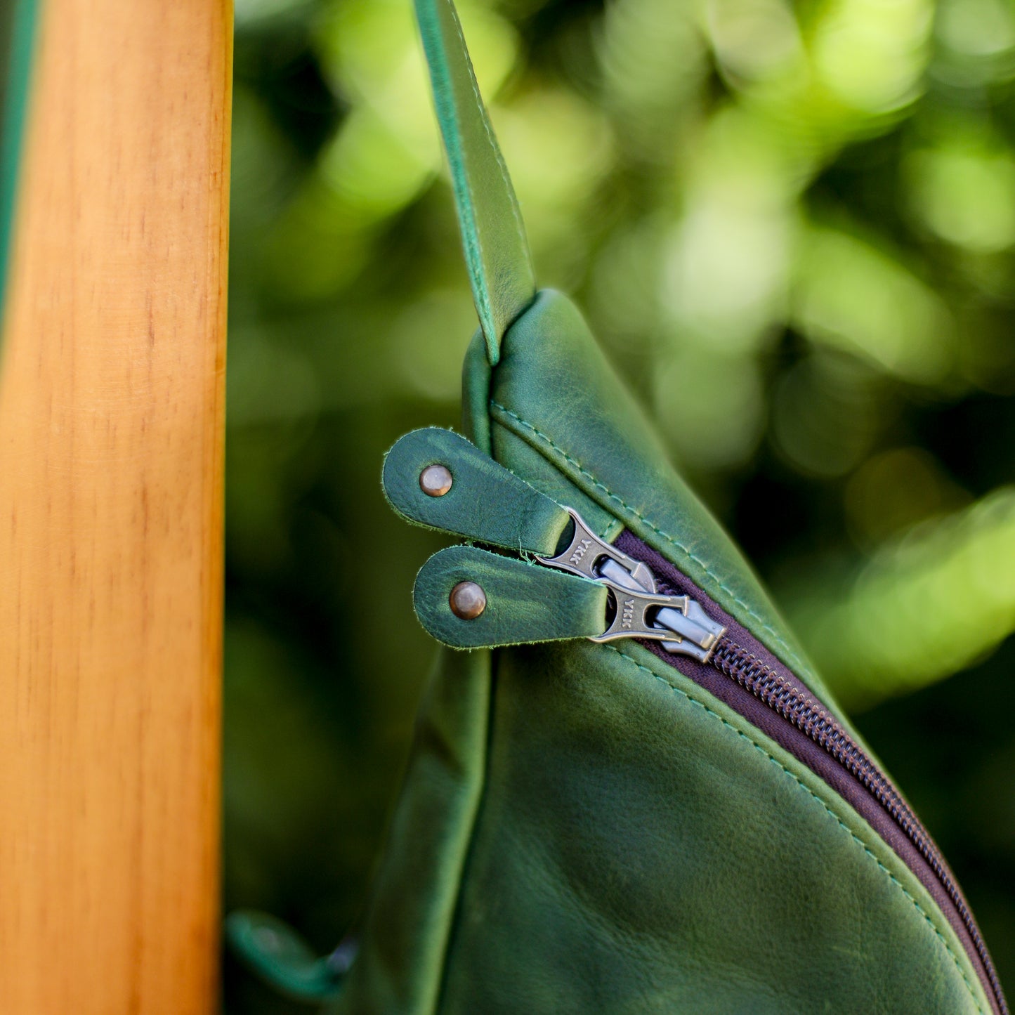 ETHAN BAG - FULL LEATHER - EMERALD