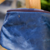 ETHAN BAG - FULL LEATHER - NAVY