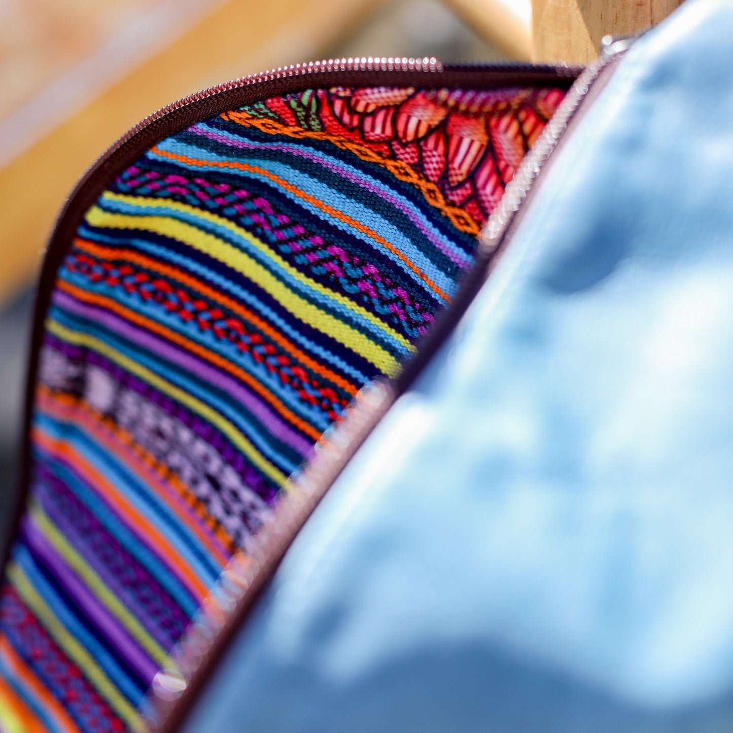 ETHAN BAG - FULL LEATHER - CERULEAN