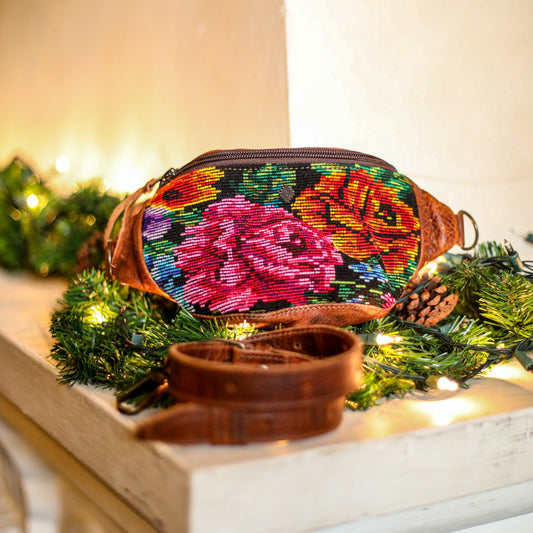 FANCY POUCH - OOAK HUIPIL - HONEY - NO. 18985