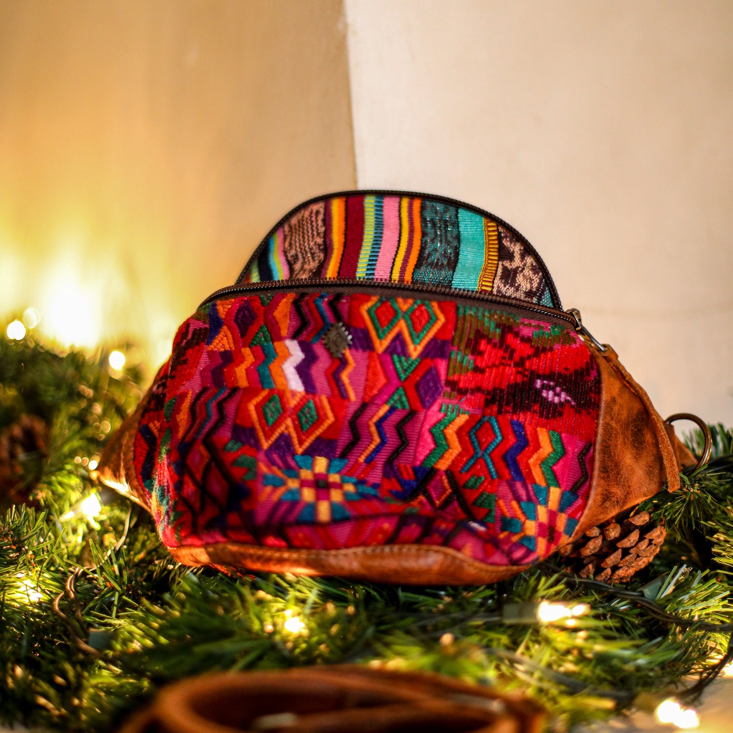 FANCY POUCH - OOAK HUIPIL - HONEY - NO. 18984