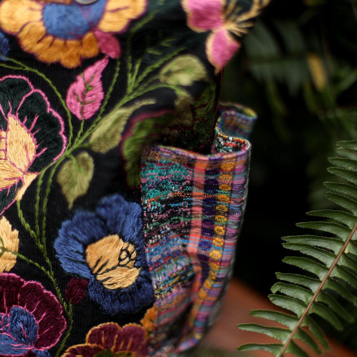 BEATRIZ CDB + DIAMANTE STRAP - H&S FLORAL - CAFE - NO. 200163