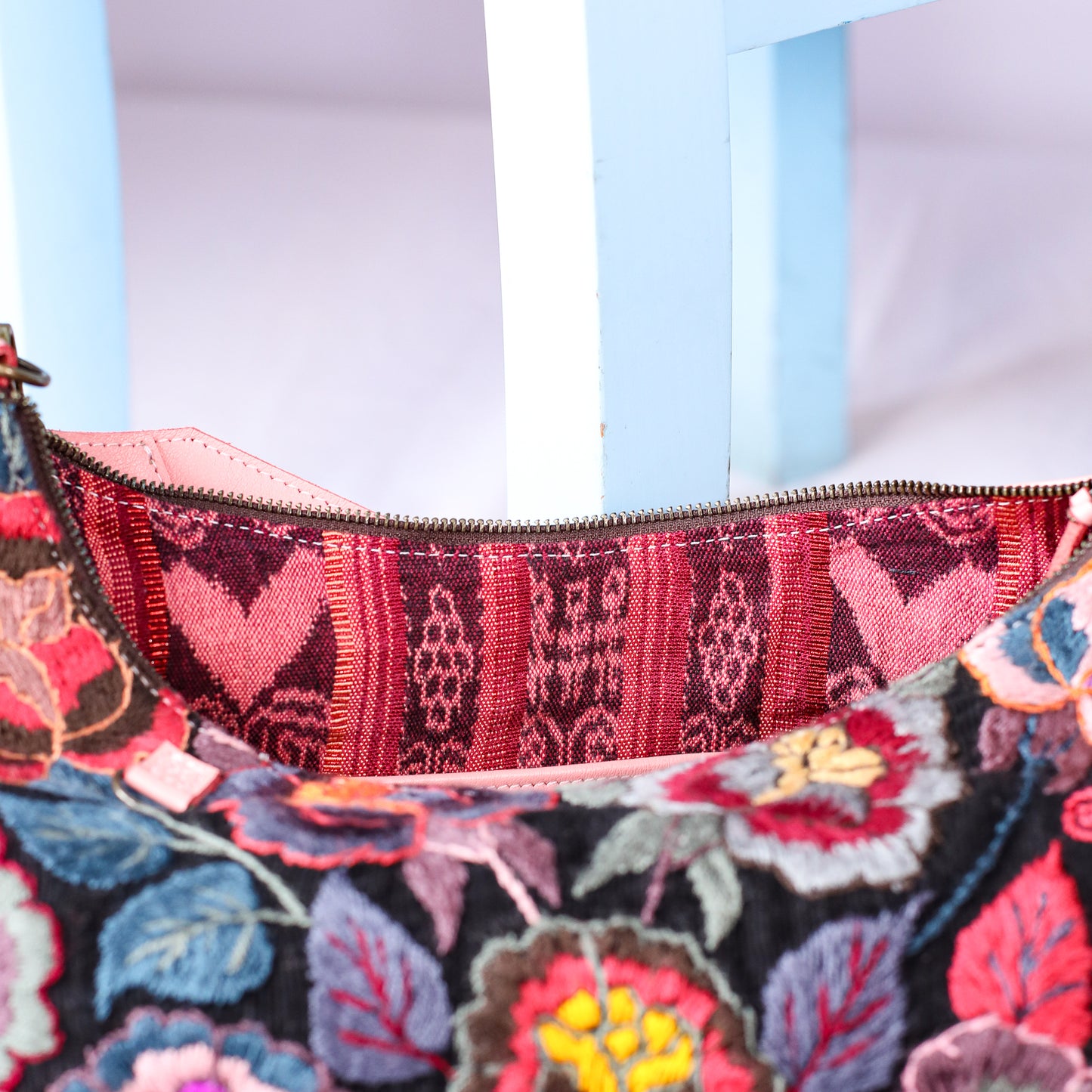 PENELOPE BAG - H&S EMBROIDERED FLORAL - PRIMROSE - NO. 200572