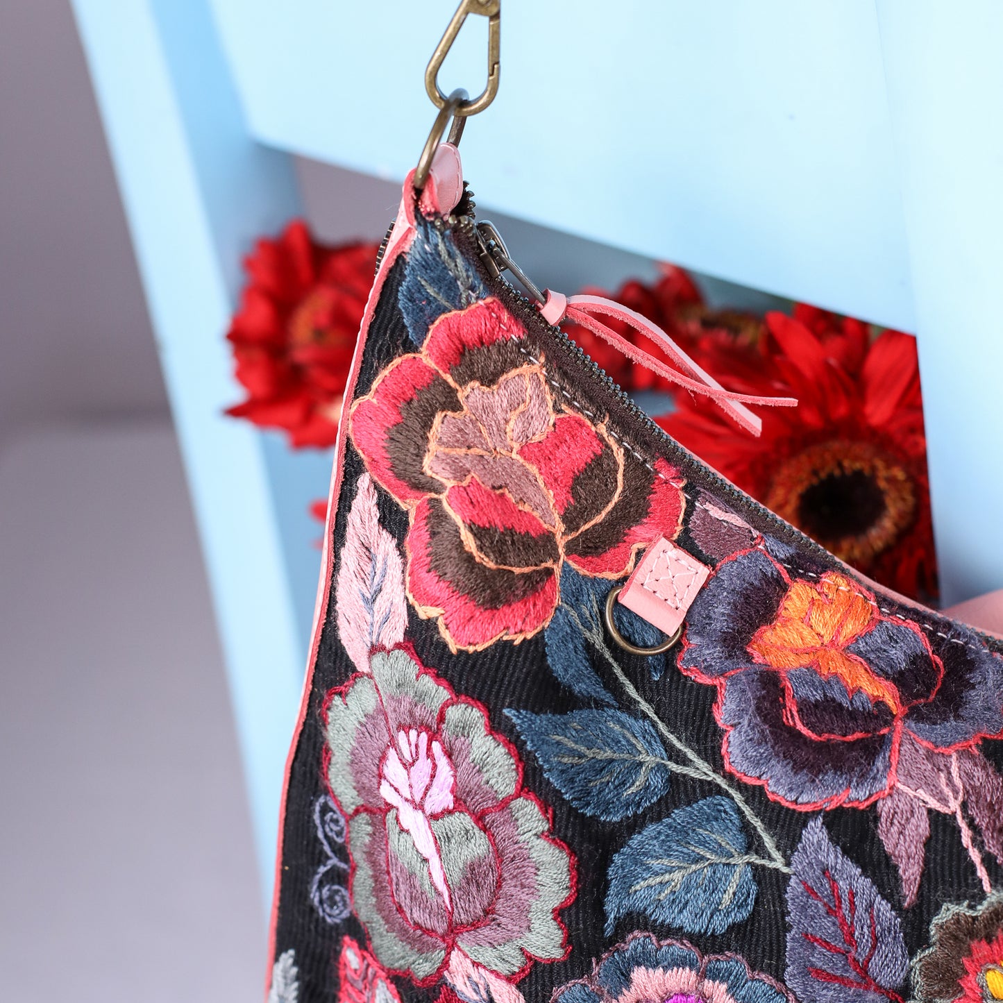 PENELOPE BAG - H&S EMBROIDERED FLORAL - PRIMROSE - NO. 200572