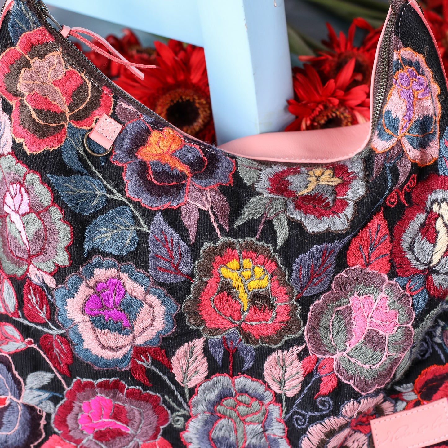 PENELOPE BAG - H&S EMBROIDERED FLORAL - PRIMROSE - NO. 200572