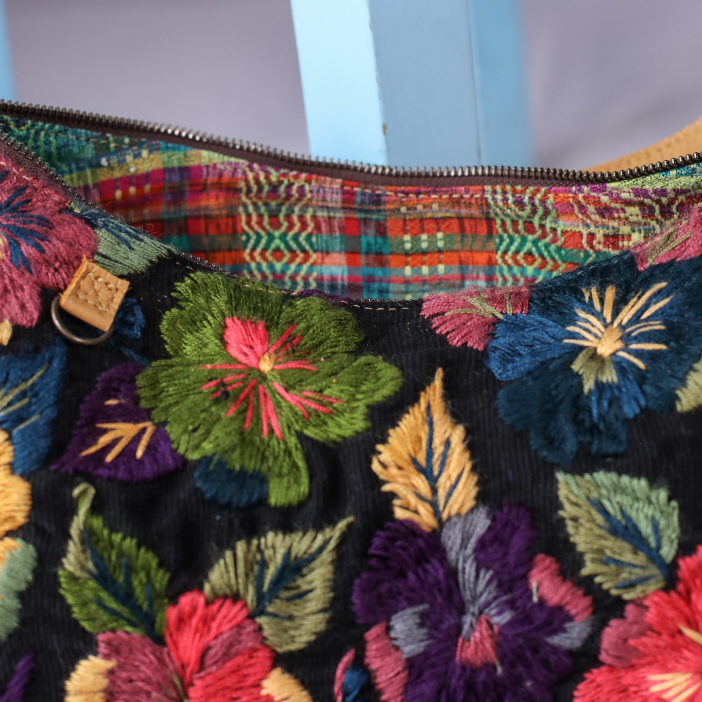 PENELOPE BAG - H&S EMBROIDERED FLORAL - BARCELONA - NO. 200574