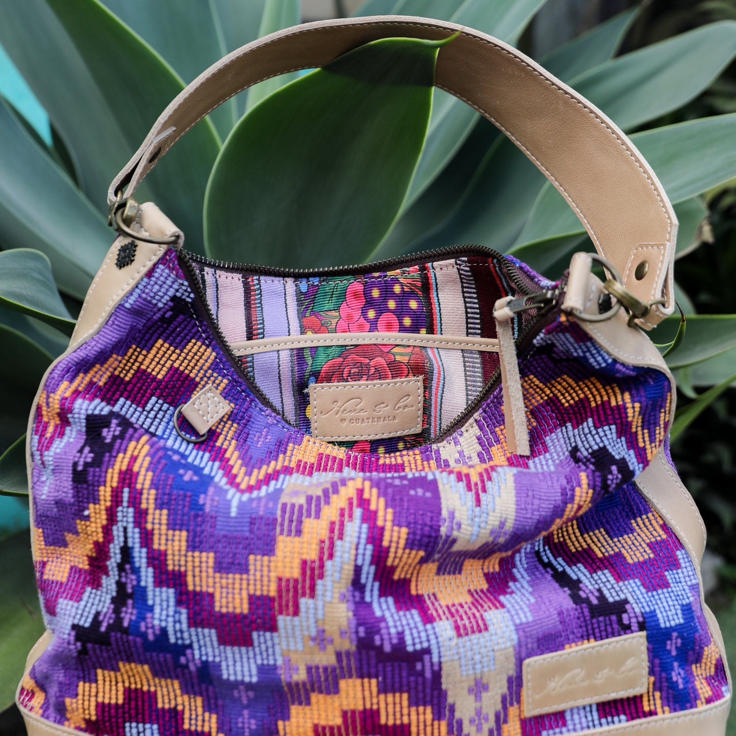 SMALL PENELOPE BAG - H&S MOONS - LATTE - NO. 19377