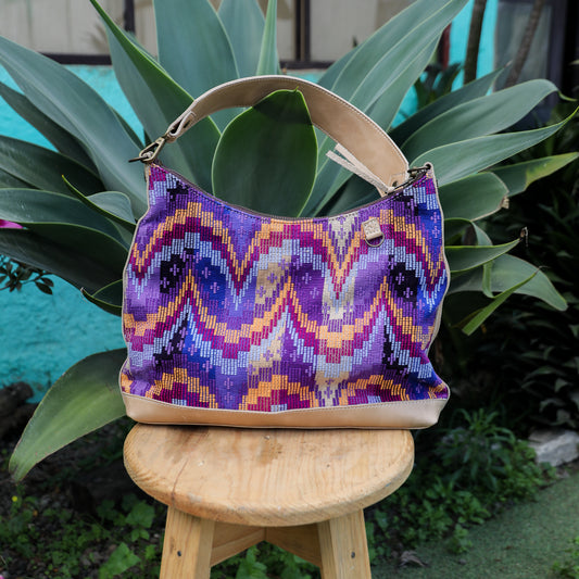 SMALL PENELOPE BAG - H&S MOONS - LATTE - NO. 19377