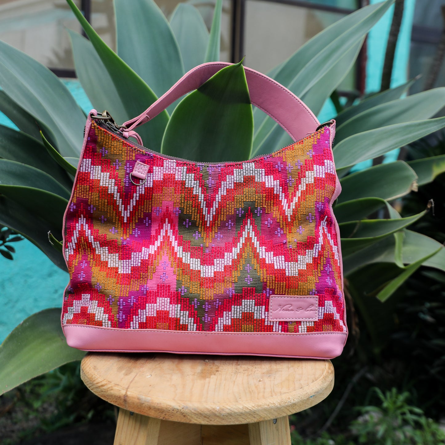 SMALL PENELOPE BAG - H&S MOONS - FLAMINGO - NO. 19376