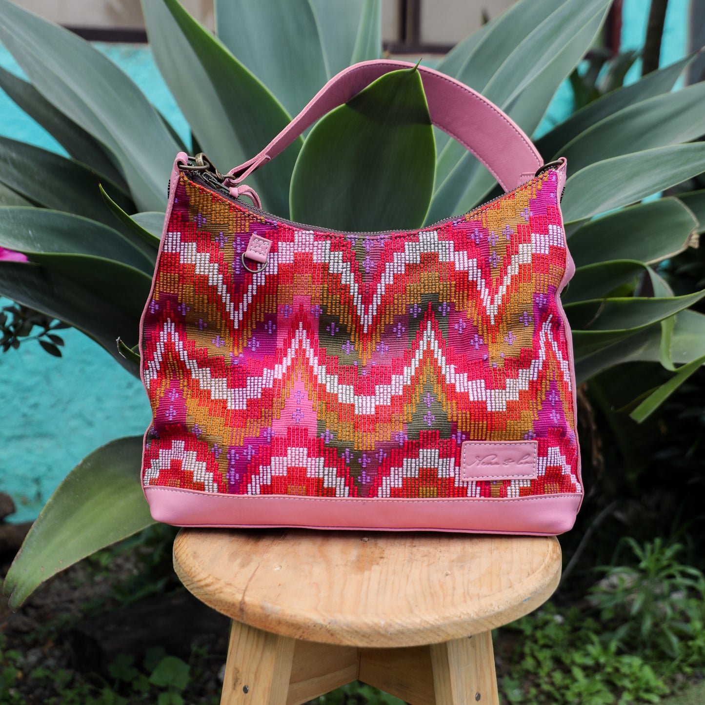 SMALL PENELOPE BAG - H&S MOONS - FLAMINGO - NO. 19376