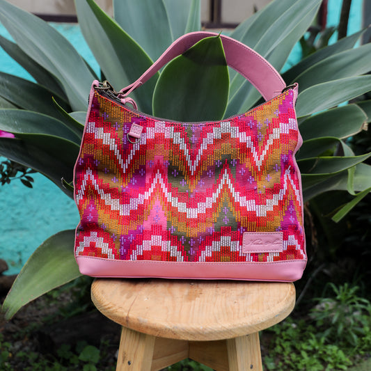 SMALL PENELOPE BAG - H&S MOONS - FLAMINGO - NO. 19376