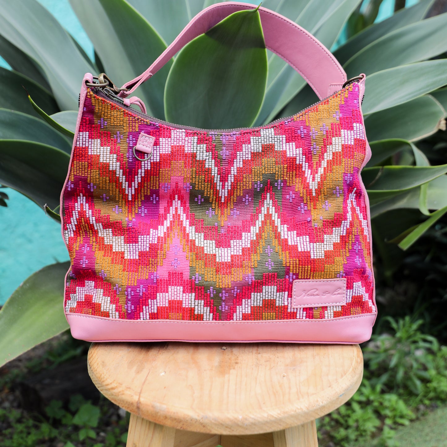 SMALL PENELOPE BAG - H&S MOONS - FLAMINGO - NO. 19376