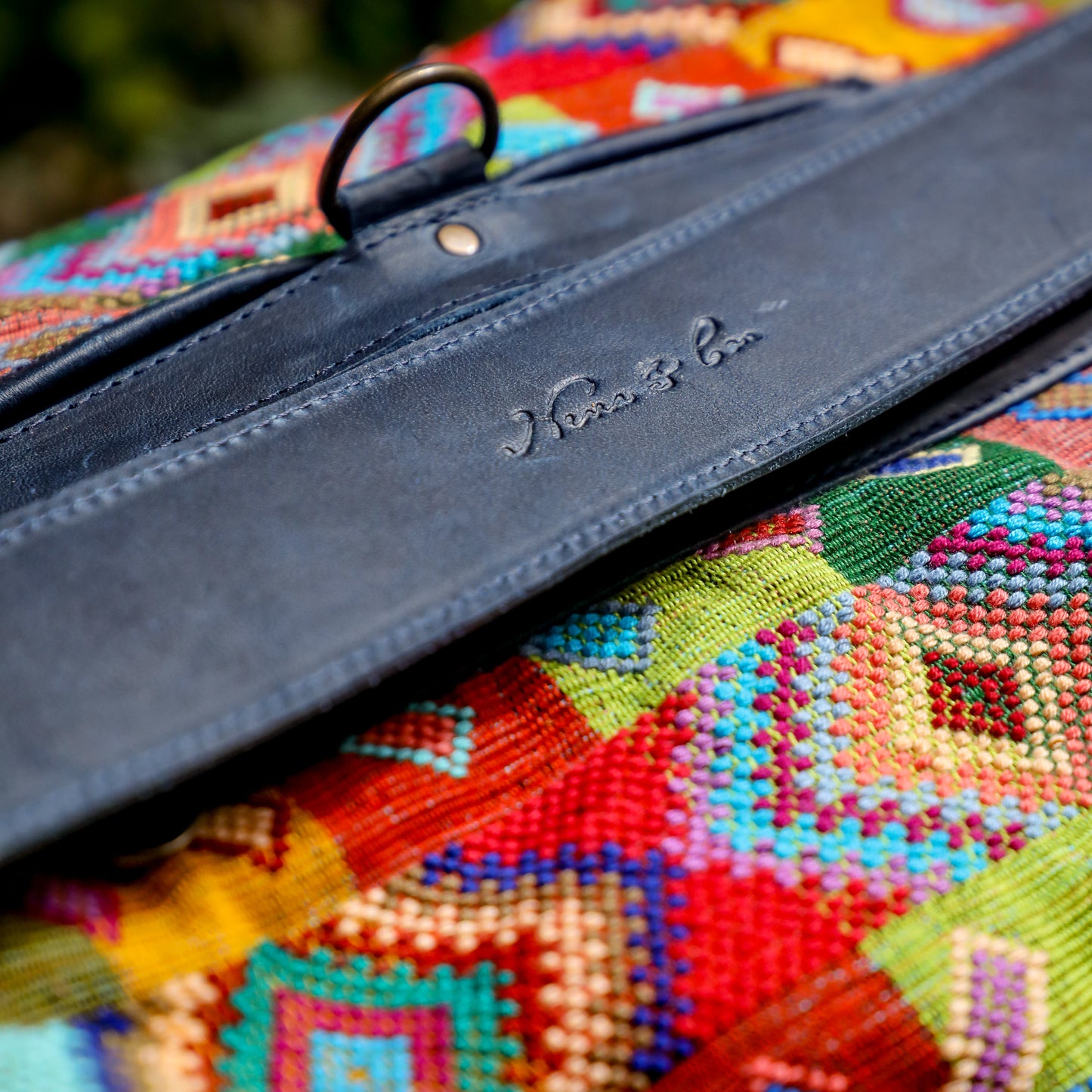 BEATRIZ CDB + DIAMANTE STRAP - H&S WHEAT - NAVY - NO. 19553