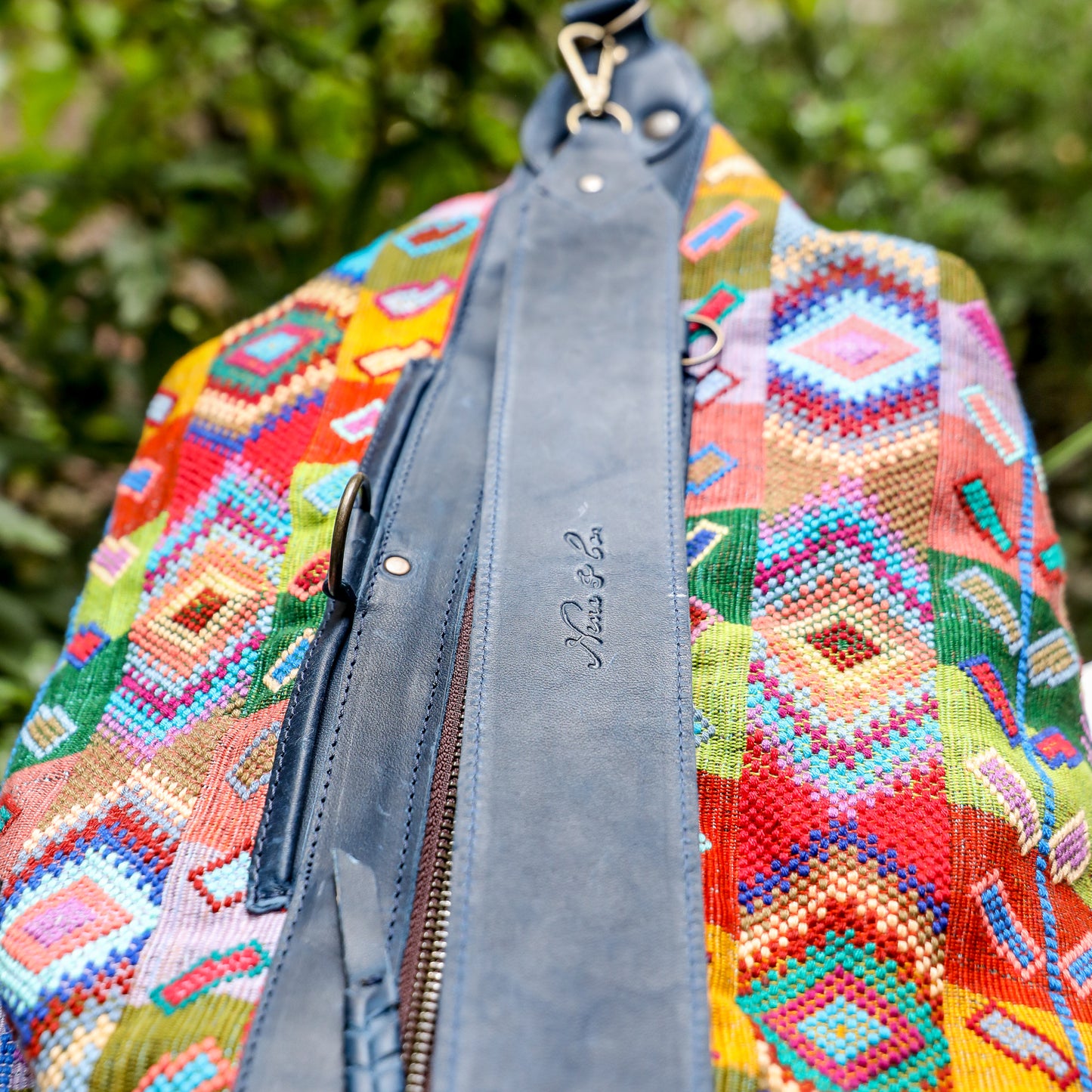 BEATRIZ CDB + DIAMANTE STRAP - H&S WHEAT - NAVY - NO. 19553