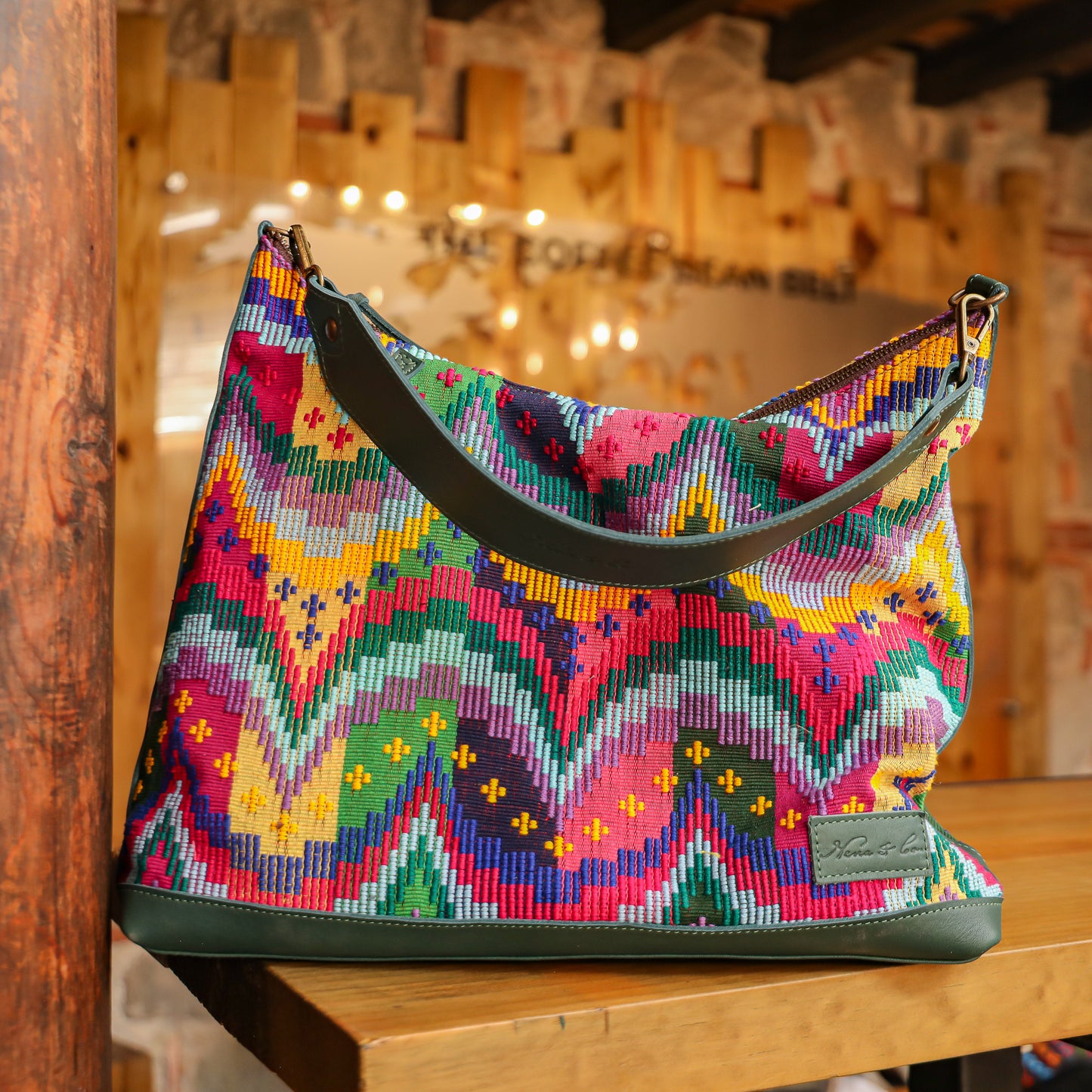 **SHIP WINDOW** PENELOPE BAG - H&S MOONS - EVERGLADE - NO. 201596