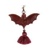 BAT CHARM WITH TASSEL - HONEY