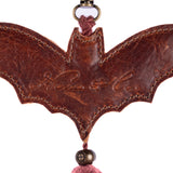 BAT CHARM WITH TASSEL - HONEY