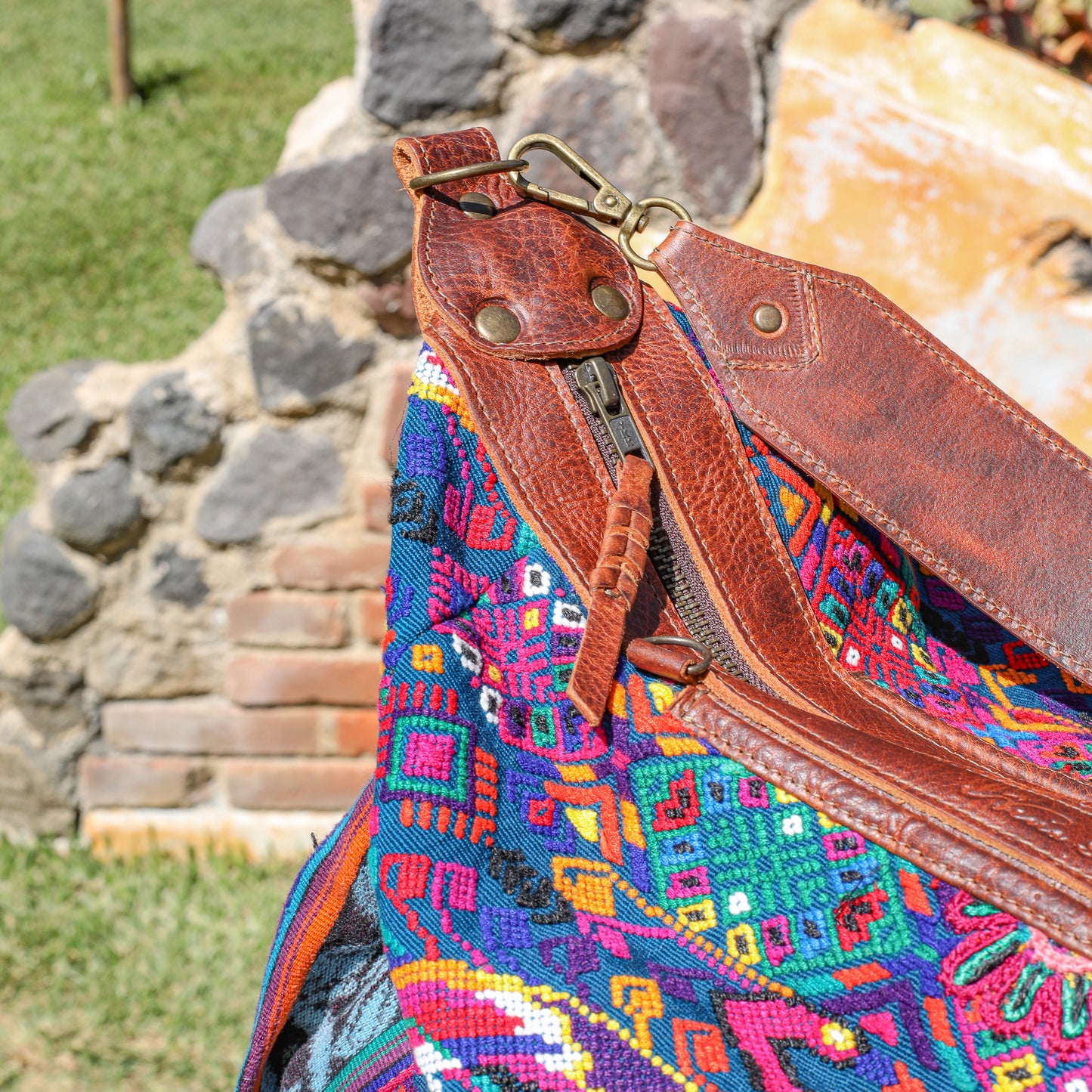 BEATRIZ CDB + DIAMANTE STRAP - OOAK HUIPIL - HONEY - NO. 19575