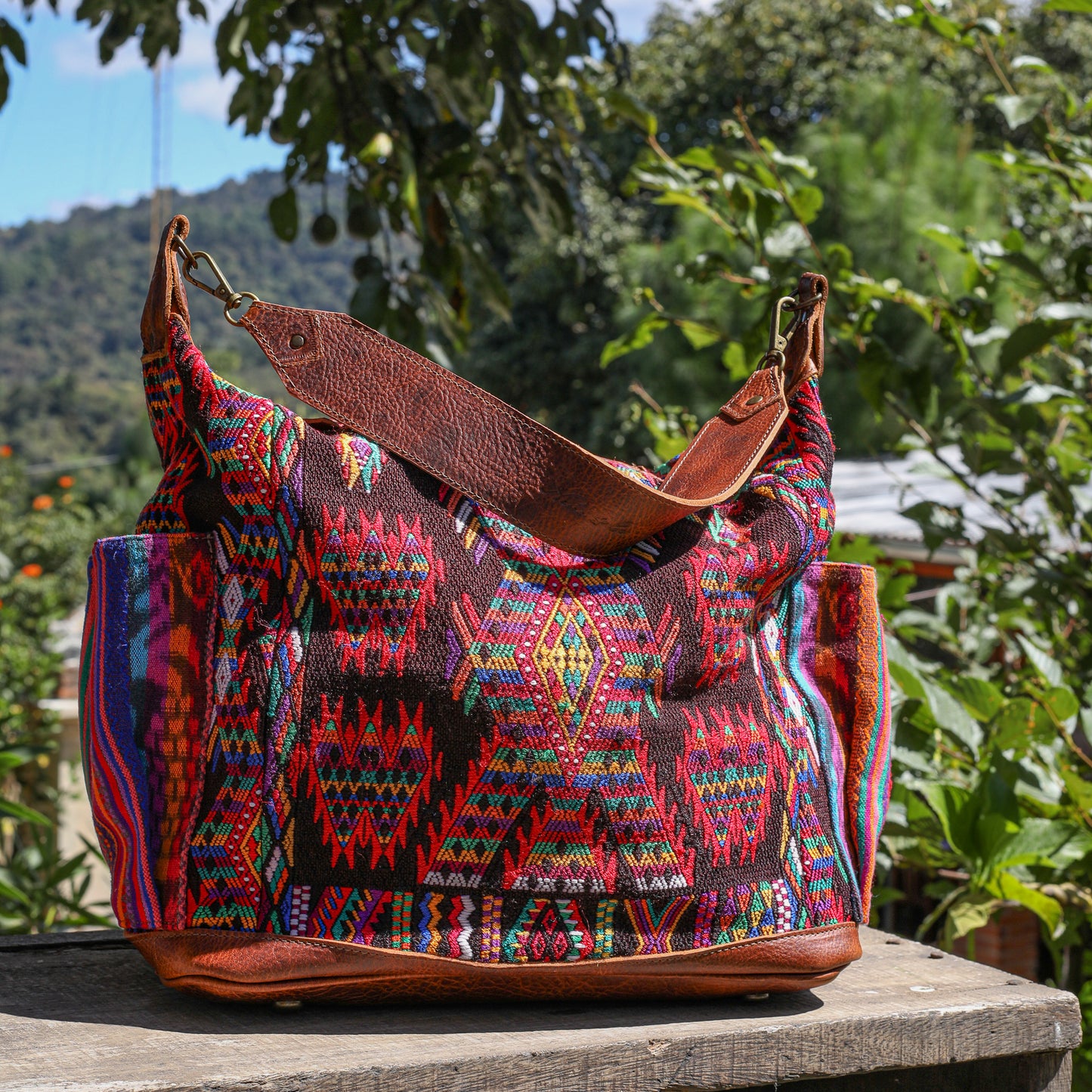 BEATRIZ CDB + DIAMANTE STRAP - OOAK HUIPIL - HONEY - NO. 19577